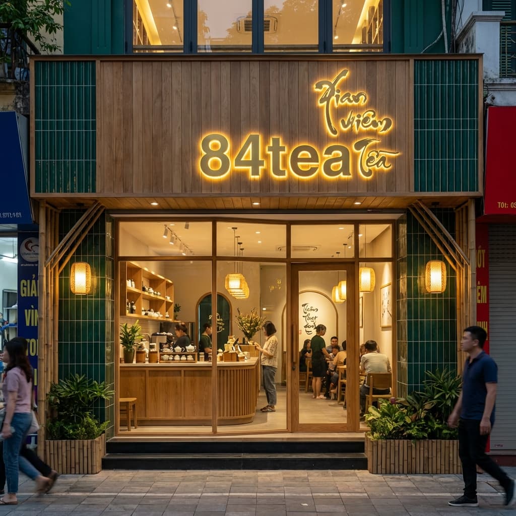 Mặt tiền cửa hàng 84tea